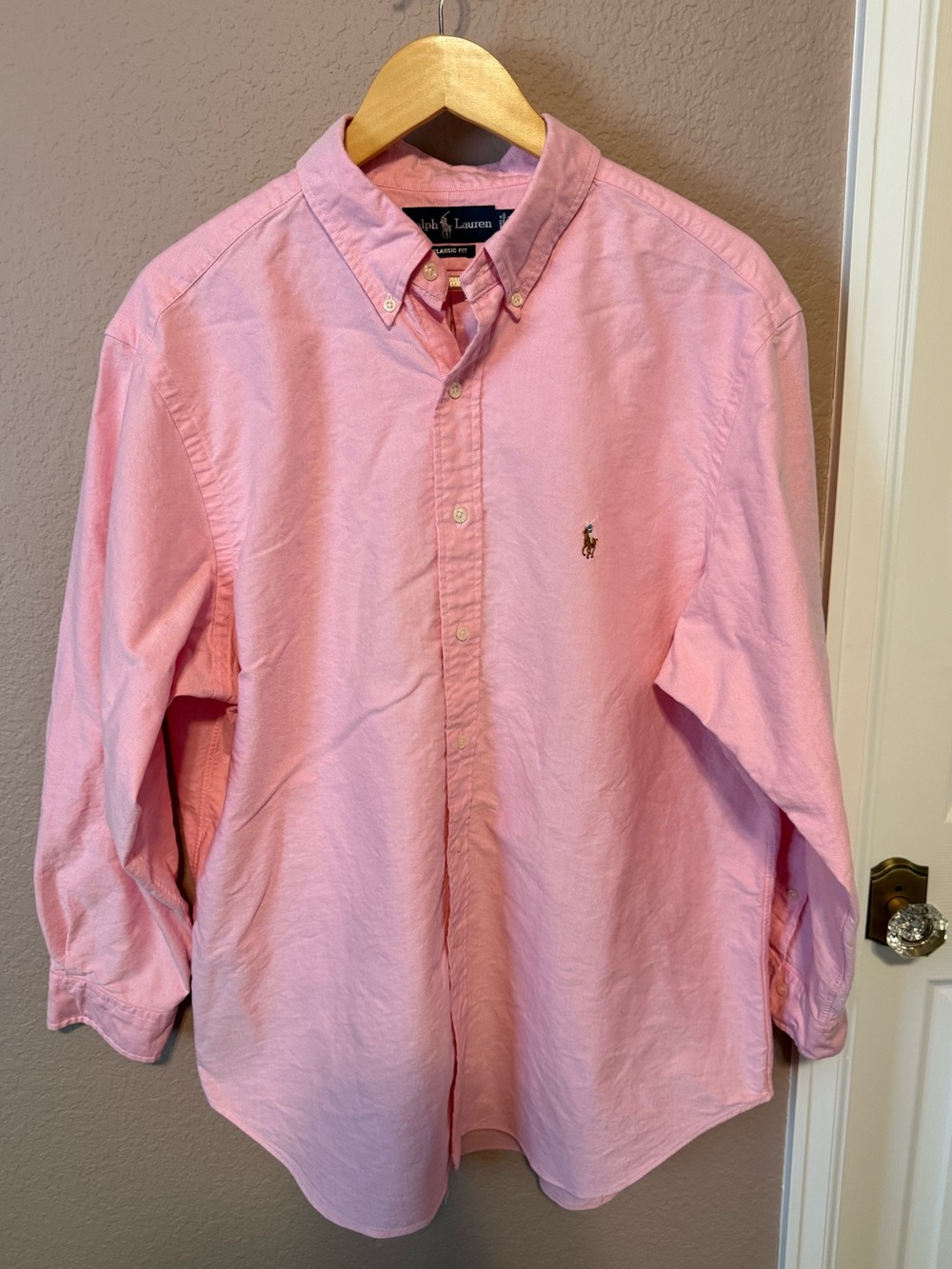 Ralph Lauren Polo Pink Oxford Button-Down Shirt - Men
